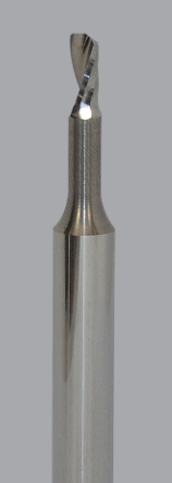 Solid Carbide router, 1 flute, upcut O flute